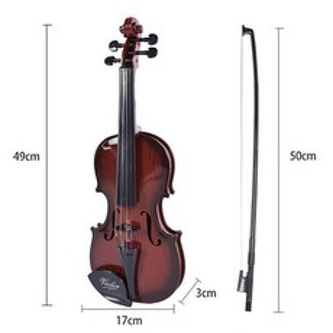 이우미 어린이 음악 완구 장난감 바이올린 전동 연주 초보 악기 선물 가능 3-6세RJ169, Type-D