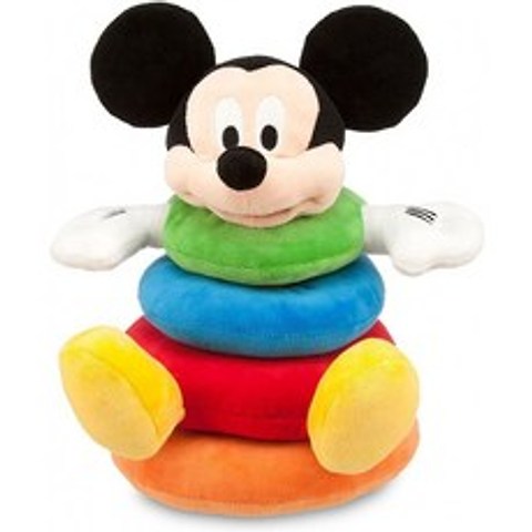 아기를 위한 디즈니 미키 마우스 플러시 쌓기 장난감, 단일옵션