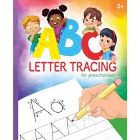 아동책 미취학 아동을 위한 ABC 레터 추적: 3-5세 어린이들을 위한 쓰기 연습을 위한 재미있는 책, 단일옵션