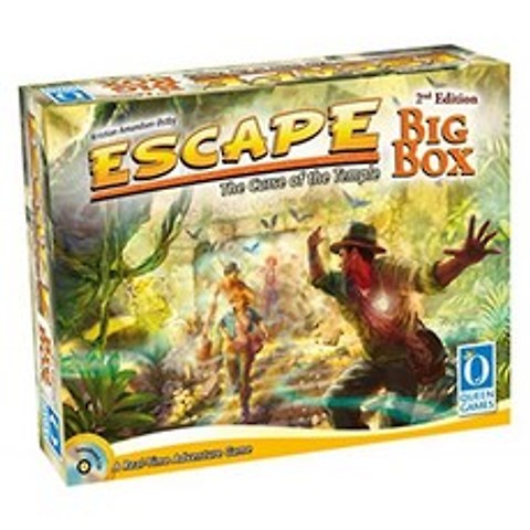 Queen Games Escape Game 10353 Big Box Second Edition Basic Set with All Extensions and Queenies, 단일옵션