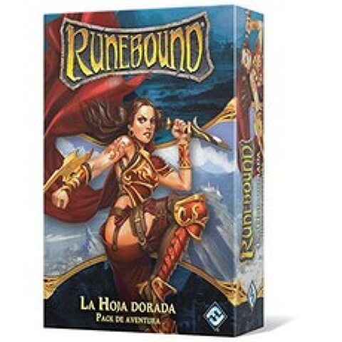 Fantasy Flight Games-The Golden Leaf-Runebound Adventure Pack- 스페인어 컬러 (FFRBD04), 단일옵션