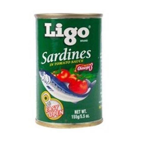 Ligo Sardines in Tomato Sauce 리고 사딘스 토마토 소스, 1개, 155g