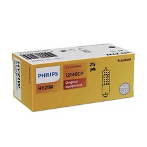 필립스 시그널램프 HY21W 그랜저HG 깜빡이전구 /황색, 황색/HY21W