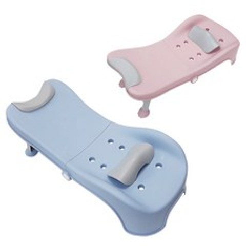 [베이비캠프]접이식 샴푸체어 아기샴푸의자 유아비데 어린이목욕의자, 블루