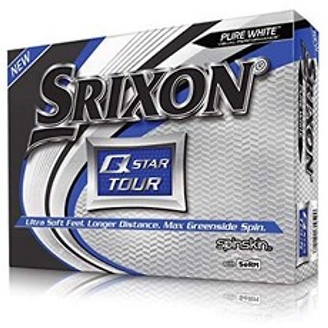 [해외직구]Srixon Q-Star Tour 3 골프 공 화이트, White_One dozen, White
