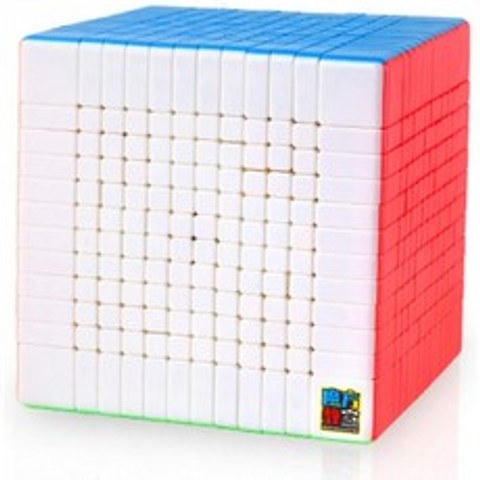 CuberSpeed Mou MoFang JiaoShi Meilong 12x12 스티커 없는 큐브 MFJS MEILON 12x12 큐빙 교실 속도 큐브:, 단일옵션, 1