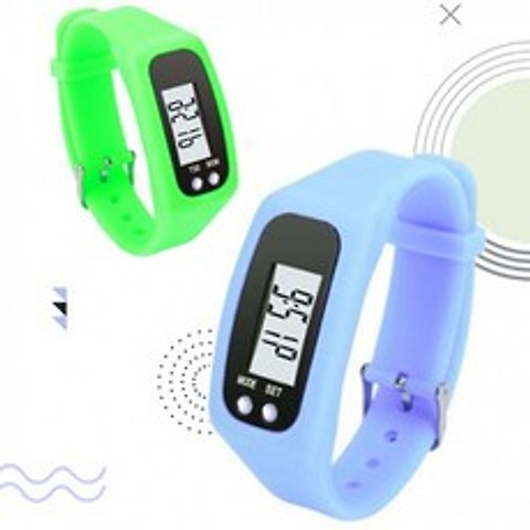 [히트템] led 만보기 전자시계 디지털 손목 시계 만보계, 00_04만보기 시계/핑크