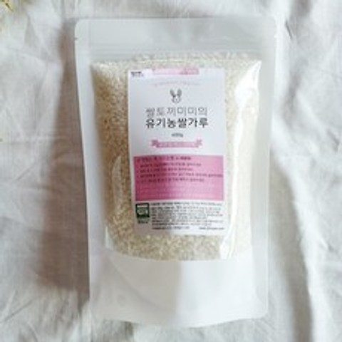 질마재농장 유기농쌀가루 굵은입자(2-3단계) 400g, 단품