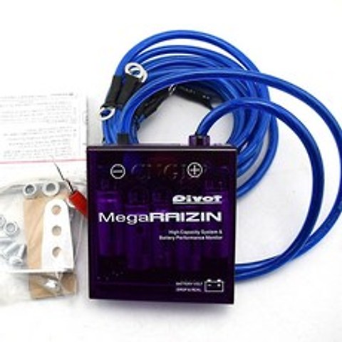 새로운 PIVOT MEGA RAIZIN 범용 자동차 연료 보호기 전압 안정기 레귤레이터 접지선 및 LED 디스플레이 포함