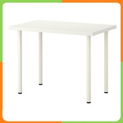 IKEA LINNMON/ADILS 테이블 100x60 (화이트) /이케아/가구/테이블/책상/탁자/사무/학생/회의, 다리:화이트