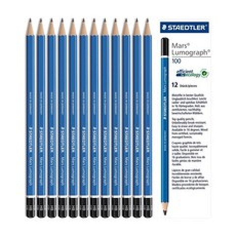 스테들러 마스 루모그라프 100 전문가용 연필, 2B, 1팩