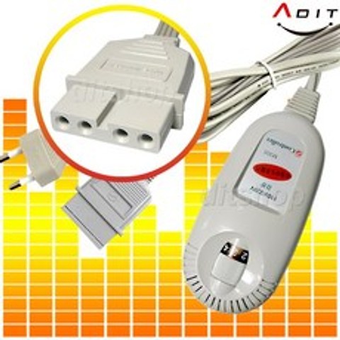 세운상가 ADIT 전기장판 전기요 4구 4핀 온도조절기, BC0158, 1개
