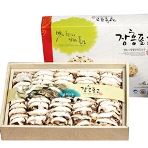[장흥 동산] 표고버섯 선물세트, 표고버섯 절편 슬라이스 선물세트 300g