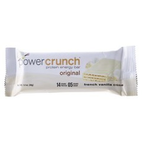 Power Crunch 프로틴 에너지 바 프렌치 바닐라 크림, 40g, 1개