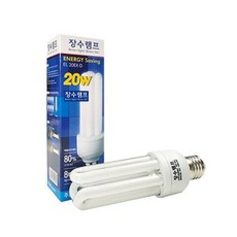 장수램프 안정기 내장형 램프 EL20EX-D 20W, 주광색