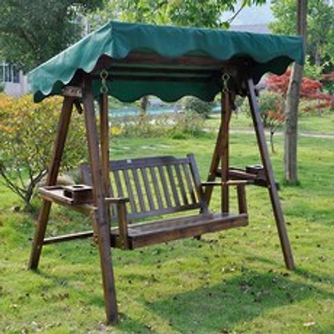 Qterra(특허브랜드) 원목그네 야외용 그네의자 흔들 정원용 스윙 체어, 원목그네-선택
