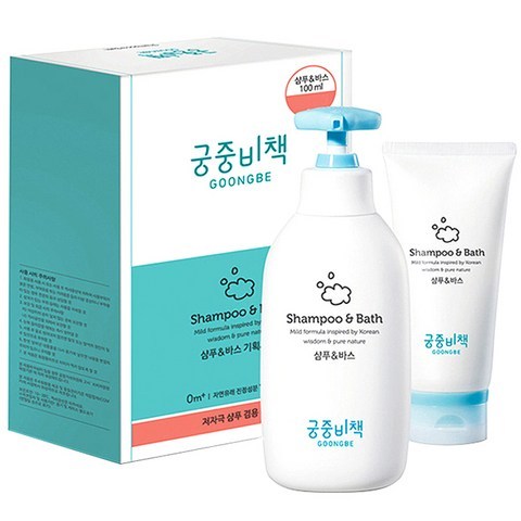 궁중비책 샴푸 & 바스 350ml + 100ml, 1세트