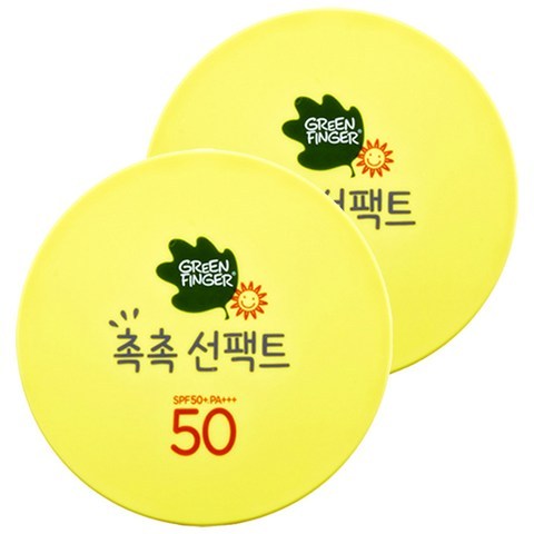 그린핑거 촉촉 선팩트 SPF50+ PA+++, 16g, 2개