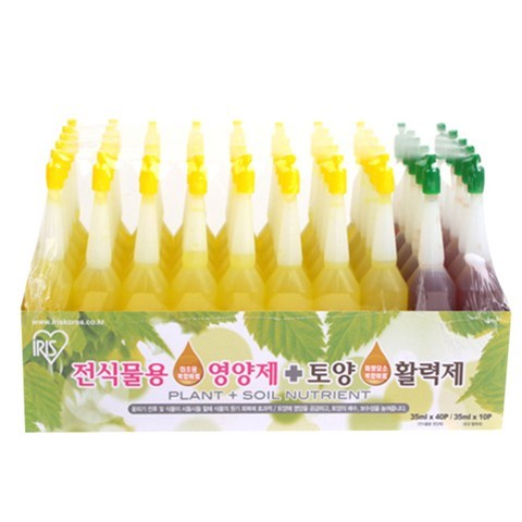 아이리스코리아 전식물용 영양제 35ml x 40p + 토양 활력제 35ml x 10p, 1세트