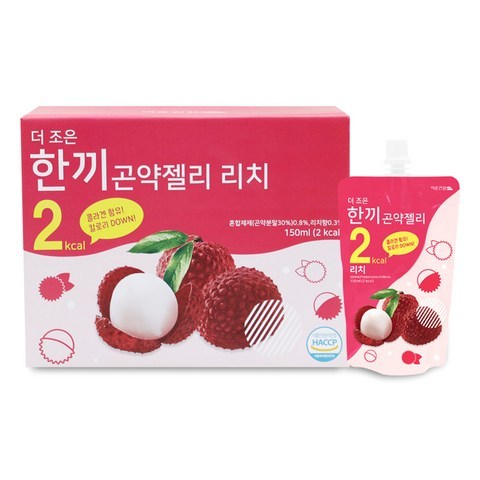 더존건강 더 조은 한끼 곤약젤리 리치, 150ml, 10개입