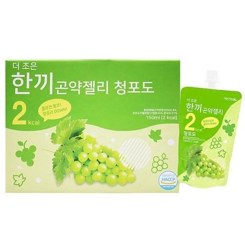 더존건강 더 조은 한끼 곤약젤리 청포도, 150ml, 10개입