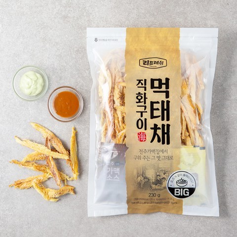 리프레쉬 직화구이 먹태채 170g + 소스 30g x 2종, 1세트