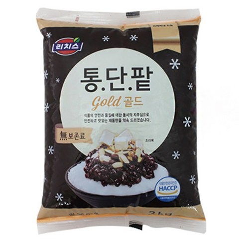 동서 리치스 통단팥 골드, 3kg, 1개