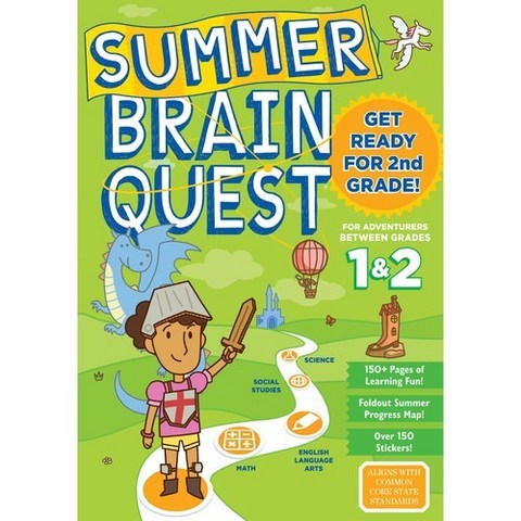 Summer Brain Quest Between Grades 1 & 2 Paperback, Workman Publishing