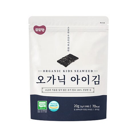 또또맘 오가닉 아이김 20p, 김맛, 1개