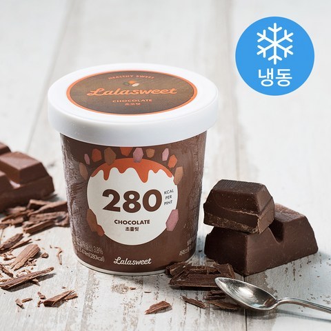 라라스윗 초콜릿 아이스크림 (냉동), 474ml, 1개