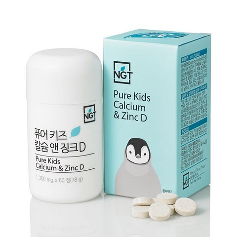 네츄럴굿띵스 퓨어 키즈 칼슘 앤 징크D, 78g, 1개