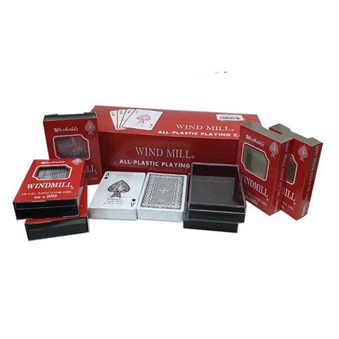 WindMill 트럼프 카드세트 플라스틱 고급형 12p, 혼합색상