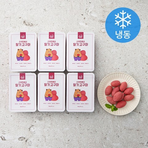 스위트베네 딸기고구마 (냉동), 100g, 6팩