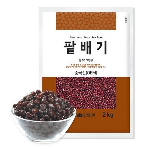 대두식품 팥배기, 2kg, 1개