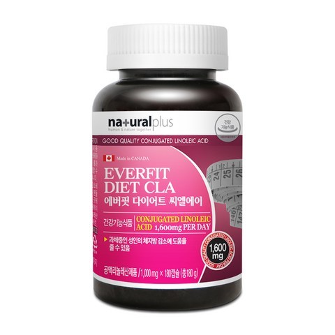 내츄럴플러스 에버핏 다이어트 씨엘에이 공액 리놀레산, 180g, 1개