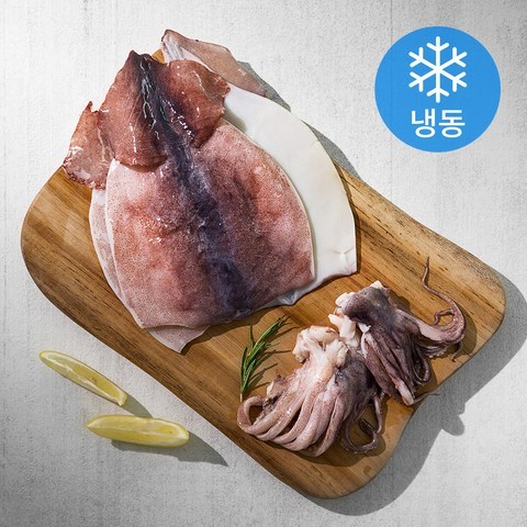 서풍앤쿡 손질 오징어 국산비축품 (냉동), 1kg, 1개