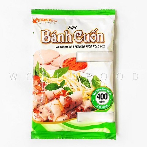 월드푸드 베트남 반꾸온 쌀가루 스팀드 라이스롤 믹스 파우더 BOT BANH CUON, 1개, 400g