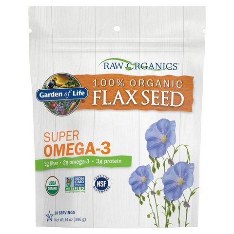 가든오브라이프 USDA 오가닉 생 아마씨 분말 가루 396g 2팩 Garden of Life Raw Organic Ground Flaxseed (미국배송)