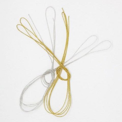 매듭공예 배키맴 매듭끈 금은 꼰세사 2마, 금