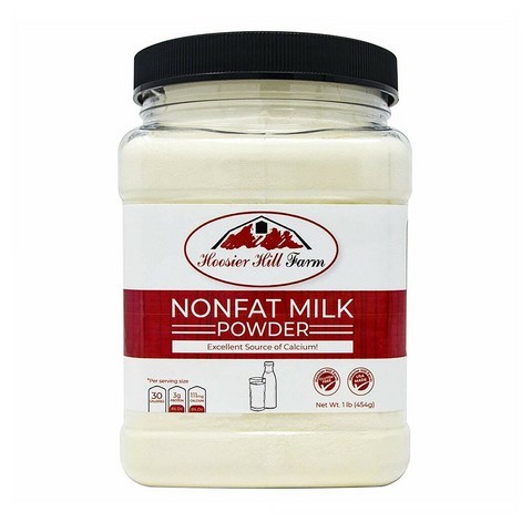 무지방 밀크 파우더 가루우유 후지어힐팜 454g Hoosier Hill Farm Nonfat Dairy Milk Powder