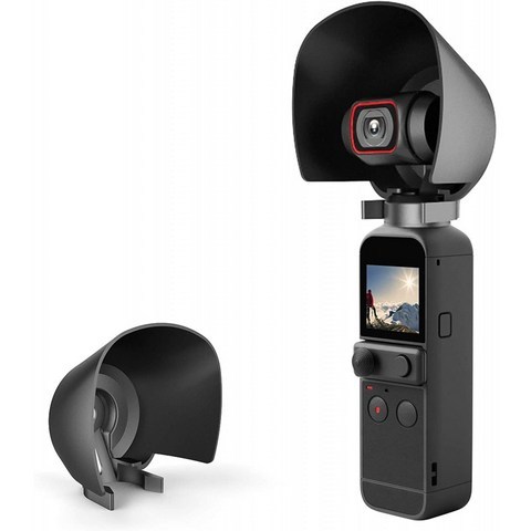 영국직배송 STARTRC OSMO 포켓 2 렌즈 선후드 선샤이드 커버 DJI OSMO 포켓 2 핸들 짐벌 카메라 액세서리에 대한 눈부심 방지, 단일옵션