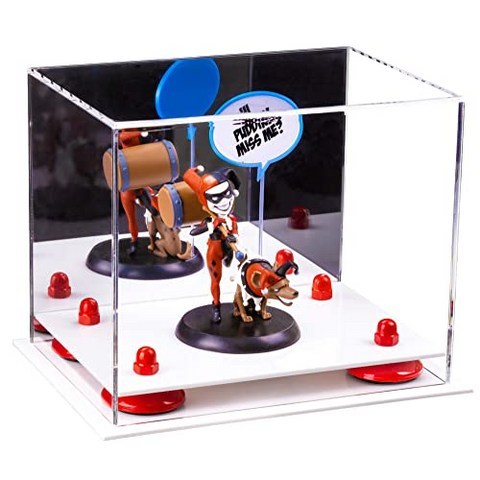 Better Display Cases Versatile Acrylic Display Case - Small Rec (8.25 X 6 X 6.75 Mirror Red Risers), 본상품