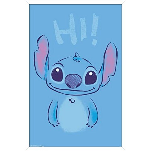 Disney Lilo와 Stitch - 안녕하세요 14.725 x 22.375 백서 계 버전 (14.725
