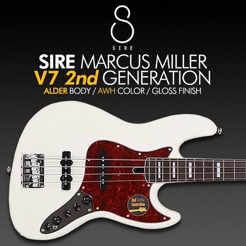 SIRE 사이어 마커스 밀러 베이스 2세대 신형 앨더 바디 V7(SIRE MARCUS MILLER V7 Alder 4ST 2nd Generation), AWH