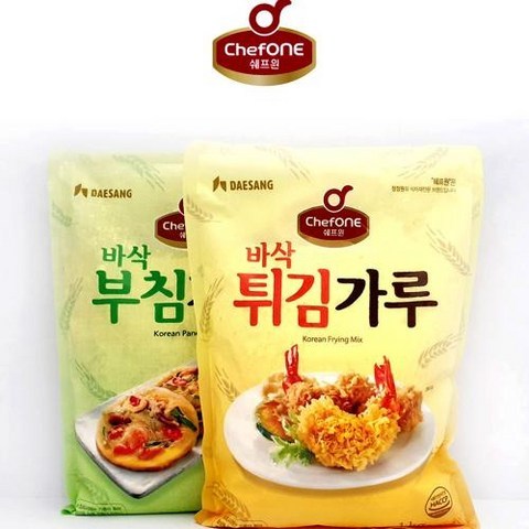 디와이마켓 대상 청정원 바삭 튀김가루1kg+부침가루 1kg(1+1)