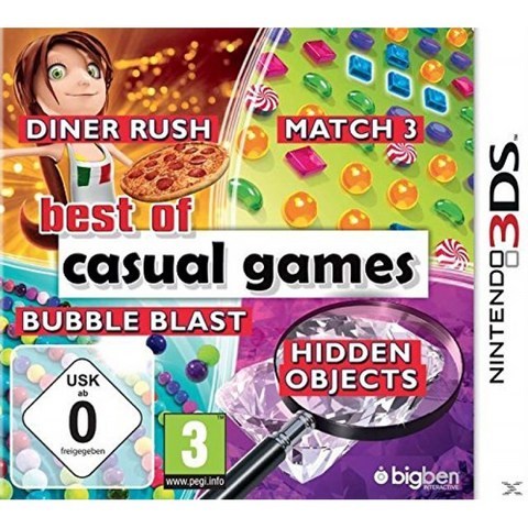 Bigben Interactive Best of Casual Games video-Game (Nintendo 3DS Arcade E (for everyone)), 단일옵션