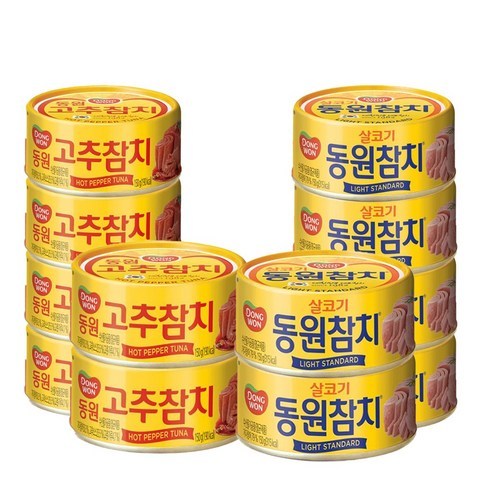 동원 동원참치 살코기 150g 6개 + 고추참치 150g 6개, 동원참치 살코기150g 6개+고추참치150g 6개