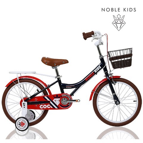 NOBLE KIDS 2021 아동용 어린이자전거 코코 18인치 어린이 자전거, 코코18인치 다크블루 조립+사은품K(로얄헬멧)