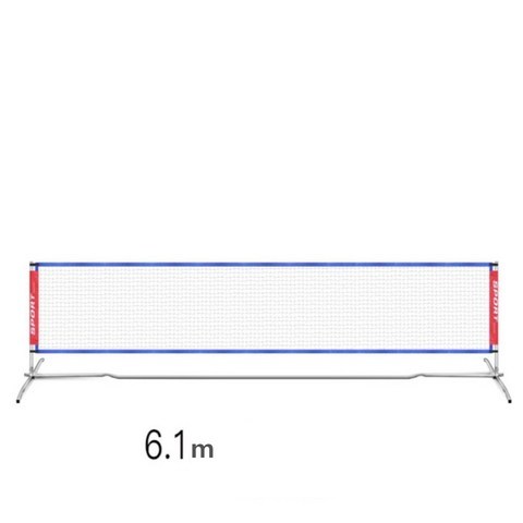 테니스 휴대용 접이식 네트 세트, 6.1m(스텐리스)