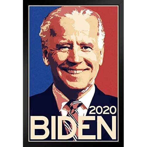 Joe Biden 2020 대통령 선거 선거 투표 대통령 캠페인 민주주의 자유 (Biden 2020 Hope 13870 Framed in Black Wood 14x20 in.), 본상품, 본상품